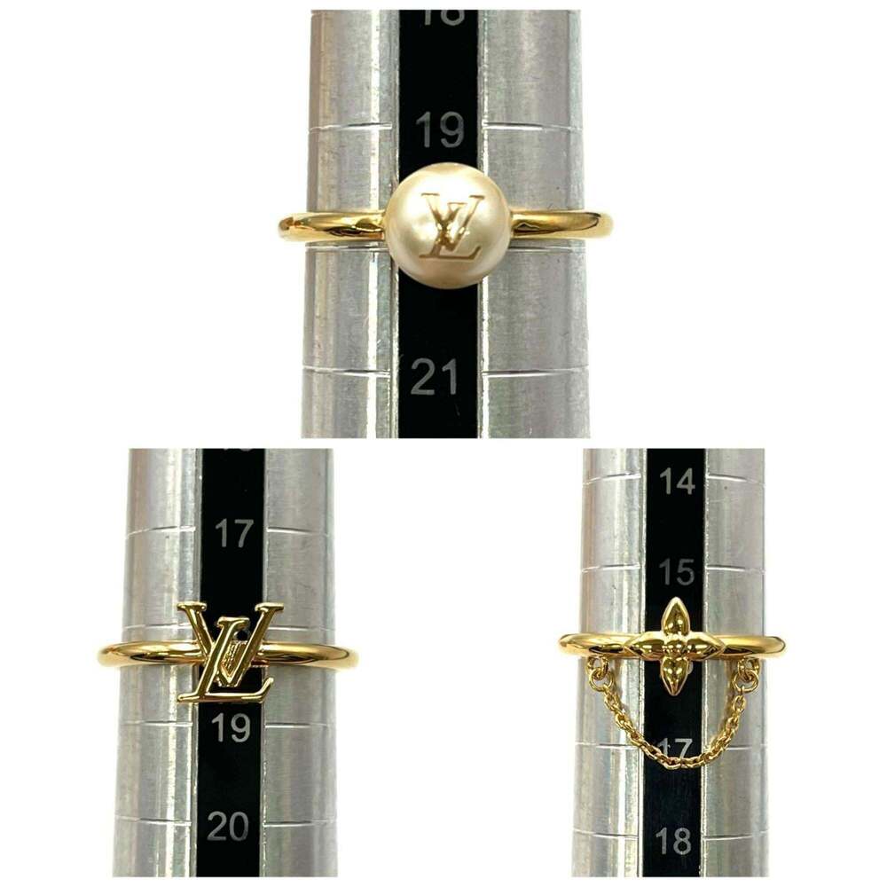 LOUIS VUITTON Gold Pearl Ring - Picture 9 of 10